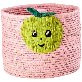 Rice Korb "Apple" in Rosa - (H)25 x Ø 35 cm