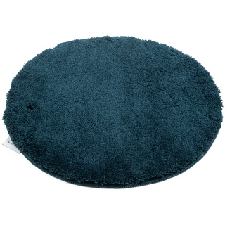 Badematte »Cozy Bath UNI«, Höhe 27 mm, rutschhemmend beschichtet, fußbodenheizungsgeeignet, Badteppich, Uni Farben, rechteckig, rund und oval erhältlich, 98132357-0 petrol 1 St.
