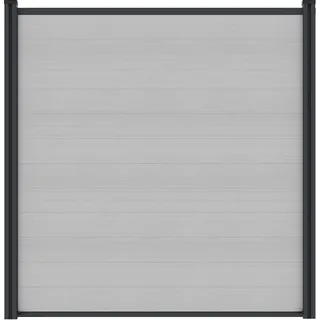 Tetzner & Jentzsch WPC Steckzaun 175 x 172 cm Smoke White