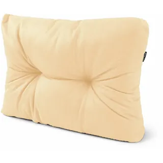 POKAR Palettenkissen Seitenkissen 60x40x12 cm Wasserabweisend | Gestepptes Eckkissen für Palettensofa | Loungekissen für Europalettenmöbel und Gartenmöbel | Oeko-TEX | Made in EU | Beige