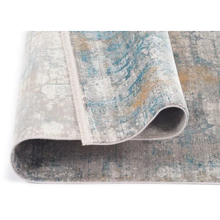 Musterring Vintage Teppich Sinfonia 140 x 200 cm Mischgewebe Grau, Blau Grau /