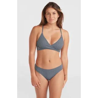 Triangel-Bikini O'NEILL "ESSENTIALS BAAY MAOI BIKINI SET" Gr. 36, N-Gr, schwarz (black simple) Damen Bikini-Sets Ocean Blue mit Bindeband im Rücken