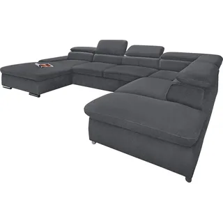 sit&more Wohnlandschaft Kunstleder 3-Sitzer Grau