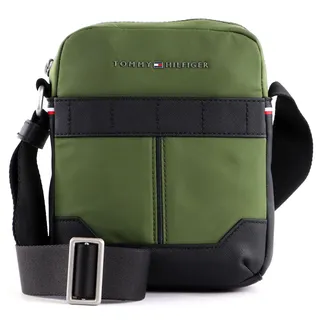 Tommy Hilfiger Herren Umhängetasche TH Elevated Nylon Mini Reporter Klein, Grün (Mentor Green), Einheitsgröße - Einheitsgröße