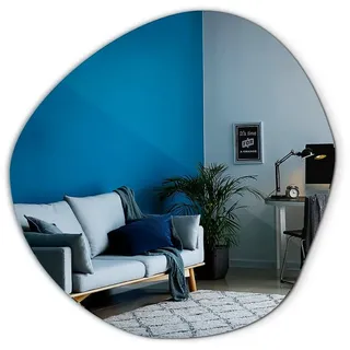 Tulup Dekospiegel Rund Wanddeko Spiegel Wand Modern Glas Kosmetikspiegel 96x97 cm