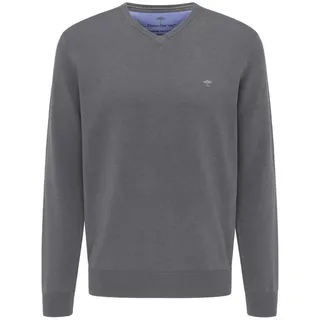 FYNCH-HATTON V-Ausschnitt-Pullover grau 4XL