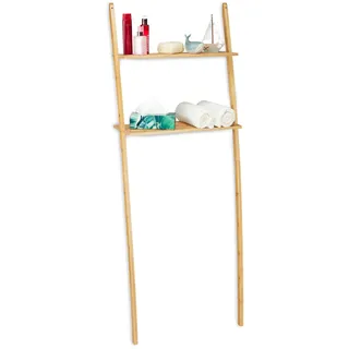 Relaxdays Waschmaschinenregal braun 66,0 x 30,0 x 175,0 cm, 1 St.