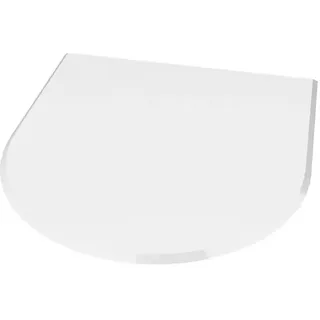 Valo Glasbodenplatte  (110 x 120 cm, Gebogen)