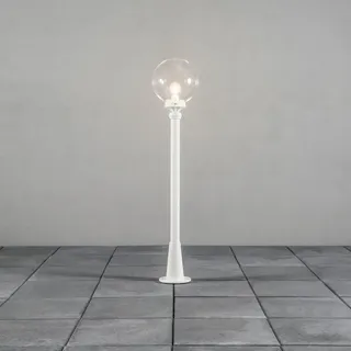 Konstsmide Wegeleuchte Aluminium 118,0 cm inkl. E27 Leuchtmittel weiß