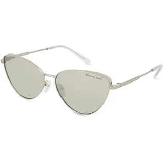 Michael Kors MK1140 Damen-Sonnenbrille Vollrand Butterfly Metall-Gestell, silber