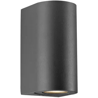 Nordlux Außenwandleuchte Metall, 10x17,2x8,7 cm, inkl. GU10, schwarz