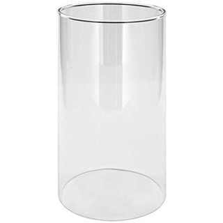 Glaszylinder ohne Boden mundgeblasen Windlicht Grablicht Ersatzzylinder Wunschanfertigung nach Maß Durchmesser 26 cm Höhe 26 cm klar Glas
