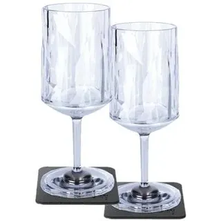 silwy Magnet Weinglas, Kunststoff, 2er Set, 200ml