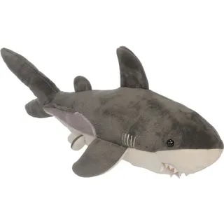 Plüschtier weißer Hai 45 cm, Kuscheltiere Stofftiere Meerestiere Ozean Fische Meer Haie