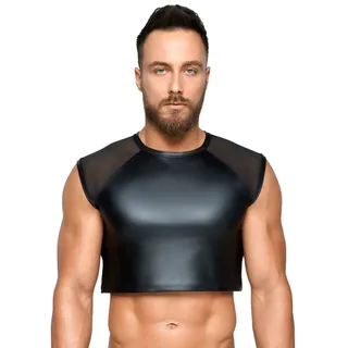 Top, bauchfrei, schwarz, L