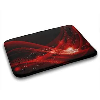 Tulup Teppich Badteppich Badezimmer Badematte Badvorleger 90 cm x 60 cm rot