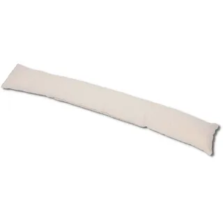 Casatessile Abnehmbarer und gepolsterter Zugbezug 110 cm lang. NATÜRLICH Einfarbiger Wurst-Zugluftstopper.