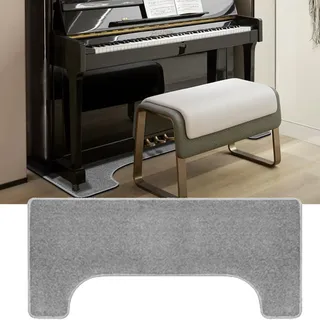 Qesjodfu Klavierteppich Rutschfester-Klavier-Teppichschutz-Matte Klavier Bodenschutzmatte Schallschutzmatte Antivibrationsmatte Drum Teppich Klavier Matte 160 x 70 cm