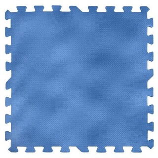 Rutschfeste Bodenschutzmatte für Schwimmbeckenböden 50 X 50 cm, blau (9 Stück)