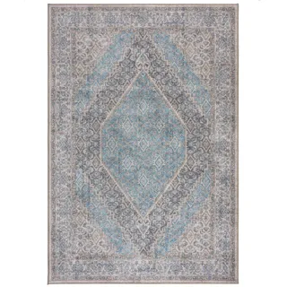 KADIMA DESIGN Teppich waschbar Blau, 190 x 290 cm - HURST Kadima Design