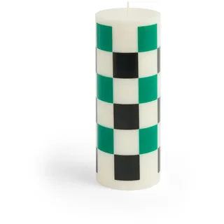 HAY - Column Kerze M, off-white / green / black check