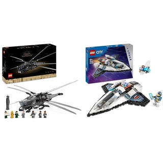 LEGO 10327 Icons Dune Atreides Royal Ornithopter, Set zum Sammeln für Erwachsene & City Raumschiff, Weltraum-Spielzeug mit Space Shuttle für Kinder zum Bauen