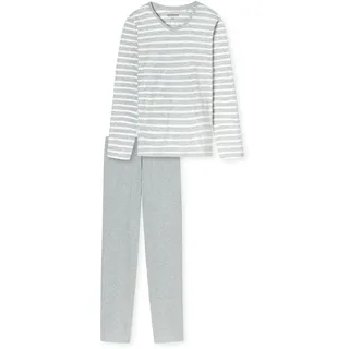SCHIESSER Casual Essentials Pyjama Silbergrau 36