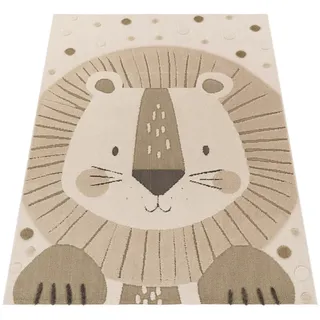 KADIMA DESIGN Löwe Kinderteppich 160 x 220 cm Beige