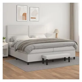 vidaXL Boxspringbett 200 x 200 cm Weiß