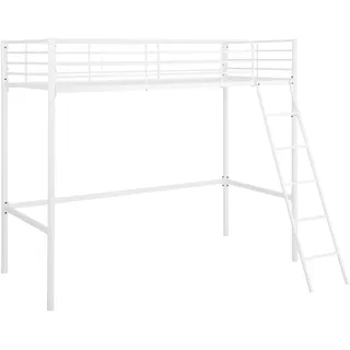 Clove |Hochbett 90 cm aus weißem Metall