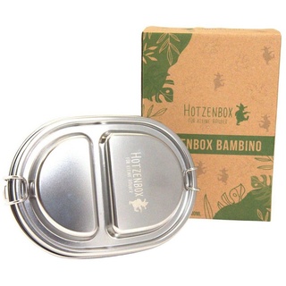 Hotzenbox Lunchbox Bambino Hotzenbox 500ML Brotdose Edelstahl, Premium, Auslaufsicher 2 Fächer/plastikfrei nachhaltig, Lunchbox Brotbox Vesperdose Pausenbrot Brotzeitbox