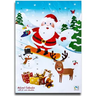 Kinder Adventskalender Schokoladen Füllung Weihnachts Kalender Weinachtsmann mit Geschenken