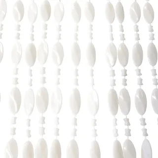 Ivol Perlenvorhang, Weiß, Kunststoff, 90x220 cm, Wohntextilien, Gardinen & Vorhänge, Fertiggardinen, Fadenvorhänge
