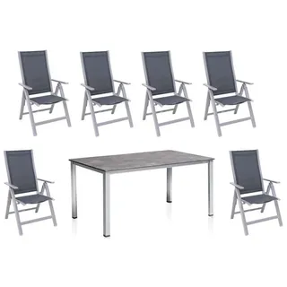 KETTLER Garten-Essgruppe Cubic silberfarben