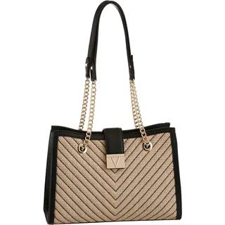 Shopper VALENTINO BAGS "TRIBECA" Gr. B/H/T: 34 cm x 23,5 cm x 13,5 cm, beige (naturale, nero) Damen Taschen Handtaschen