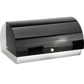 Cheffinger Brotkasten Roll-Brotkasten Brotbox Brotbehälter Edelstahl Cheffinger Schwarz schwarz