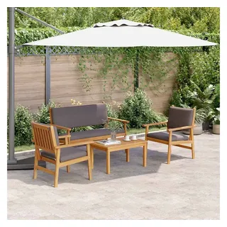 vidaXL Garten-Sofa-Set 4-tlg. braun