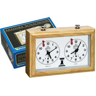 Philos 4680 - Schachuhr Aradora, mechanisch, Holzgehäuse