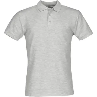 FRUIT OF THE LOOM Polo graumeliert 4XL