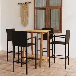 vidaXL Gartenbar Set 5-tlg. Braun