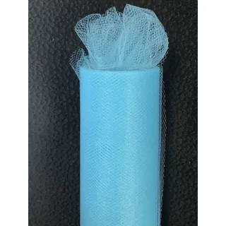 Tüll Rolle 9m x 15cm Tischband Hochzeit Deko Floristik Fest (Türkis)