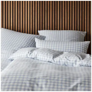 ELEGANTE Christie Kariert Blau 135 x 200 cm + 80 x 80 cm