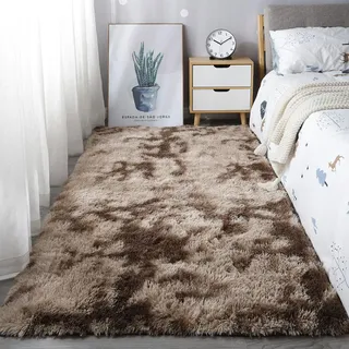 GOUSUN Kinder Teppich 80 x 160 cm Umweltfreundlich Und Schadstofffrei Antiallergischer Teppich Verschiedene Größen Und Designs für Kinderzimmer, braun