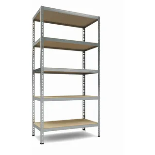 TKT Aktenregal Metall 180x92x46 cm silber