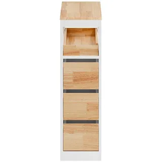 SoBuy BZR54-III-WN Badschrank 23 x 82 x 65 cm Weiß MDF