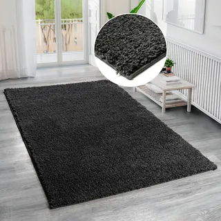 Bruno Banani Shaggy Soft Hochflorteppich 70 x 140 cm Grau