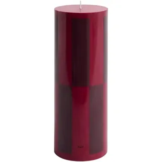 Hay Stumpenkerze Column Candle Large Wine-Bordeaux