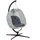 oval Grau 1-Sitzer mit Gestell