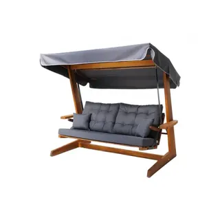 Westmann Holz Hollywoodschaukel Sia 2400 Anthrazit 120x236x190 cm