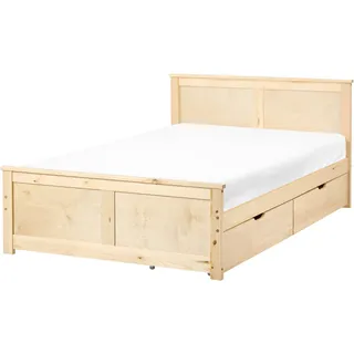 Beliani Dauphin 120 x 200 cm Hellbraun